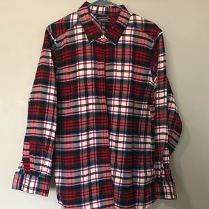 Womens Plus 18W Lands End flannel shirt